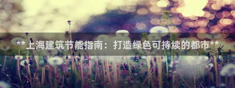 e尊体育：**上海建筑节能指南：打造绿色可持续的都市**