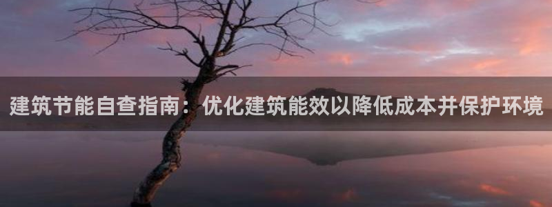 e尊国际官方网站：建筑节能自查指南：优化建筑能效以降低成本并保护环境
