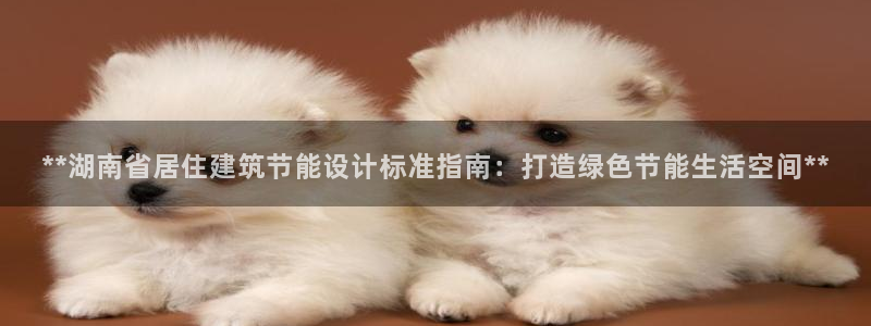 e尊体育：**湖南省居住建筑节能设计标准指南：打造绿色节能生活空间**