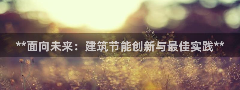 e尊国际官网app：**面向未来：建筑节能创新与最佳实践**
