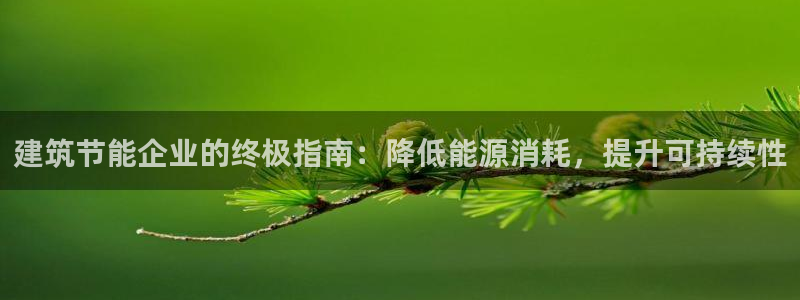 e尊国际客户端：建筑节能企业的终极指南：降低能源消耗，提升可持续性