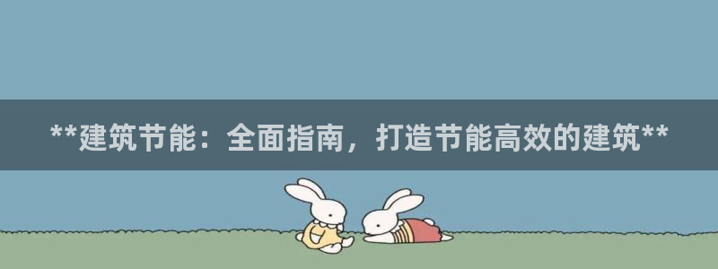 e尊国际可靠吗：**建筑节能：全面指南，打造节能高效的建筑**