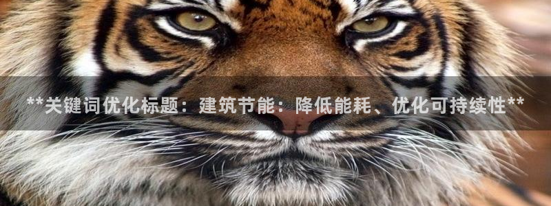 e尊国际地址：**关键词优化标题：建筑节能：降低能耗、优化可持续性**