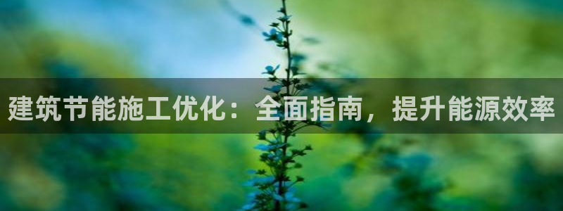 e尊官网：建筑节能施工优化：全面指南，提升能源效率