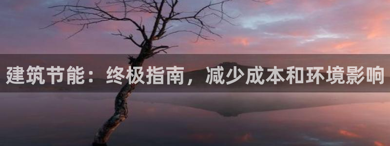 e尊国际官网：建筑节能：终极指南，减少成本和环境影响