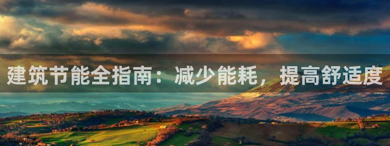 e尊国际的手机登录网站：建筑节能全指南：减少能耗，提高舒适度