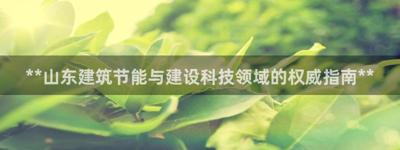 e尊国际是干什么的：**山东建筑节能与建设科技领域的权威指南**