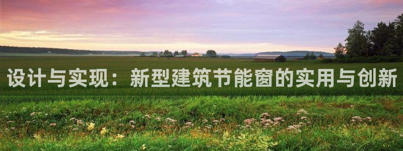 e尊国际平台：设计与实现：新型建筑节能窗的实用与创新