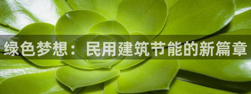 e尊国际-e尊国际官网：绿色梦想：民用建筑节能的新篇章
