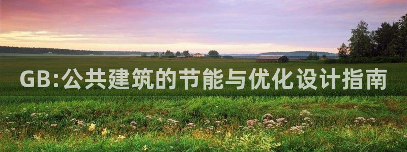e尊官网：GB:公共建筑的节能与优化设计指南