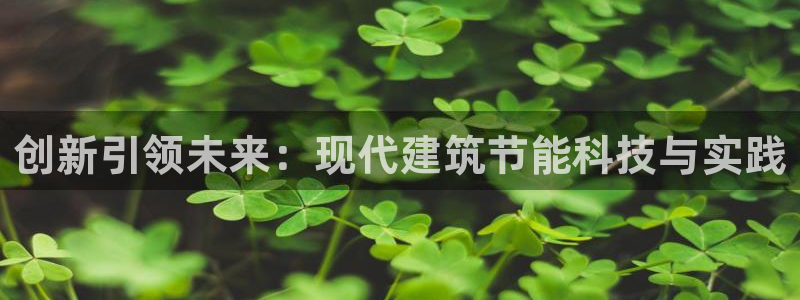 E尊国际网站：创新引领未来：现代建筑节能科技与实践