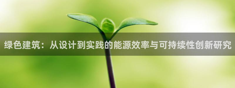 e尊国际客户端：绿色建筑：从设计到实践的能源效率与可持续性创新研究